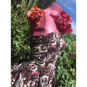 Vintage "Rose Garden" Sweetheart Dress